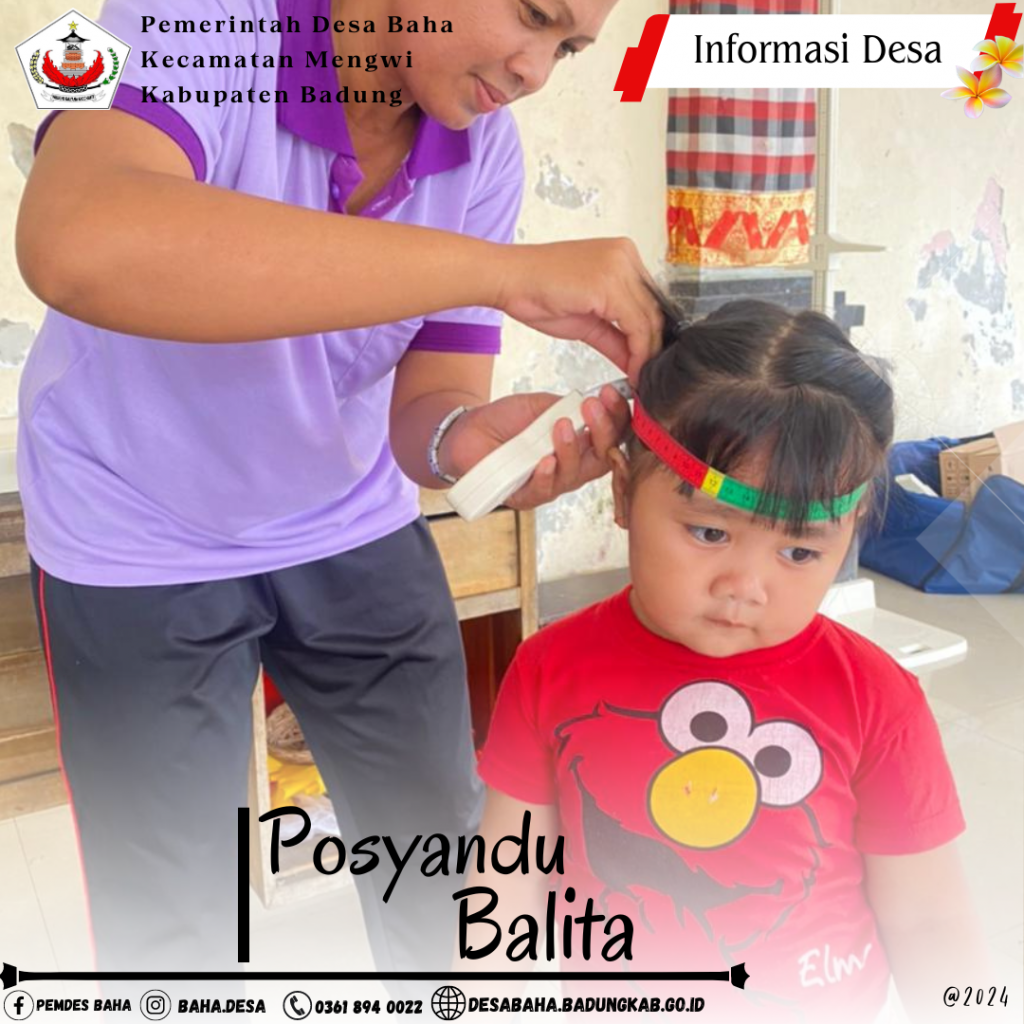 Kegiatan Posyandu Balita Bulan Januari 2024